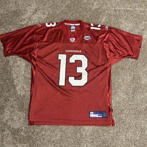 Kurt Warner #13 Arizona Cardinals NFL Players Football Reebok Jersey Mens XL